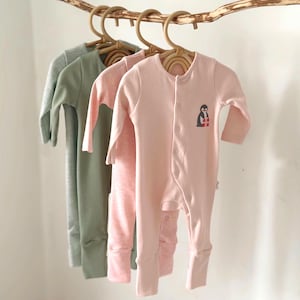 2-Pack Baby Rompers – 100% Cotton, Open/Close Footed Jumpsuit, Oeko-Tex Certified, Unisex Baby Outfit, Long Sleeve Jumpsuit