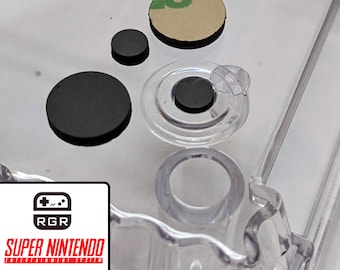 SNES Replacement Rubber Feet for Retro Game Restore Shell – Super Nintendo Adhesive Pads (Set of 4)