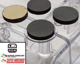 Super Famicom Replacement Rubber Feet for Retro Game Restore Shell – SFC Adhesive Pads (Set of 4)