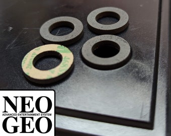 Neo Geo AES Replacement Rubber Feet with Access Hole – Service-Friendly Console Repair Pads (Set of 4)