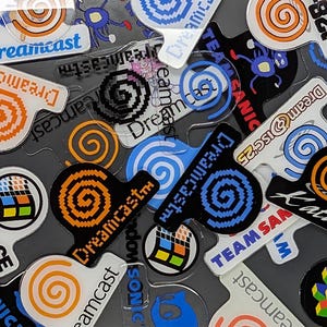 Custom Dreamcast System Jewel – UV Printed Acrylic Replacement – Solid or Clear – Personalized Sega Mod
