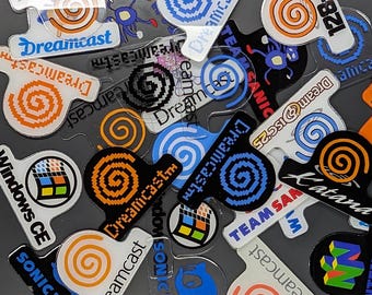 Custom Dreamcast System Jewel – UV Printed Acrylic Replacement – Solid or Clear – Personalized Sega Mod