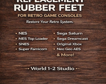 Replacement Rubber Feet for Retro Game Consoles – NES, SNES, Saturn, Dreamcast, Xbox & More