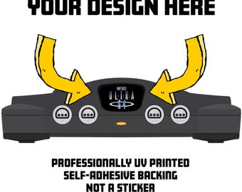 Custom Nintendo 64 System Jewel | Personalized N64 Acrylic Jewel | UV Printed Replacement | Your Art or Custom Design