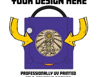 Custom Nintendo GameCube Jewel | Personalized Acrylic Console Emblem | UV Printed Replacement Jewel | Your Logo, Art, Colors or Design