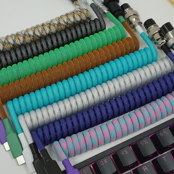 Artisan Fully Custom Coiled Keyboard Cable