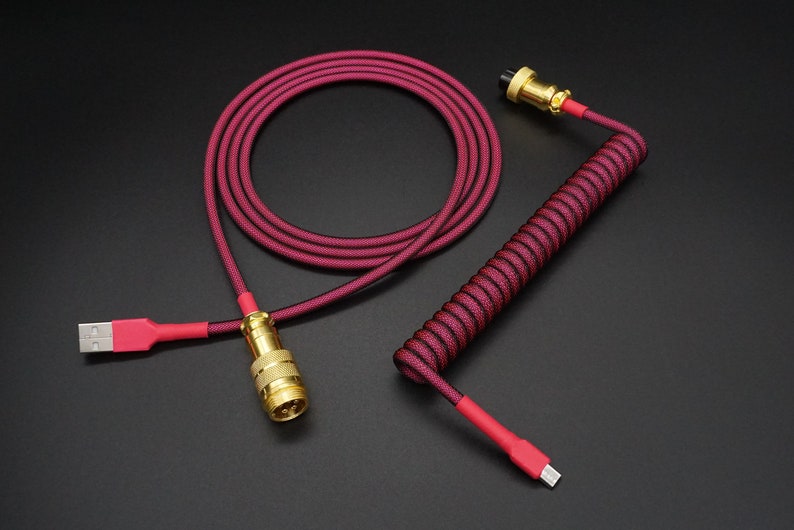 Artisan Fully Custom Coiled Keyboard Cable Etsy