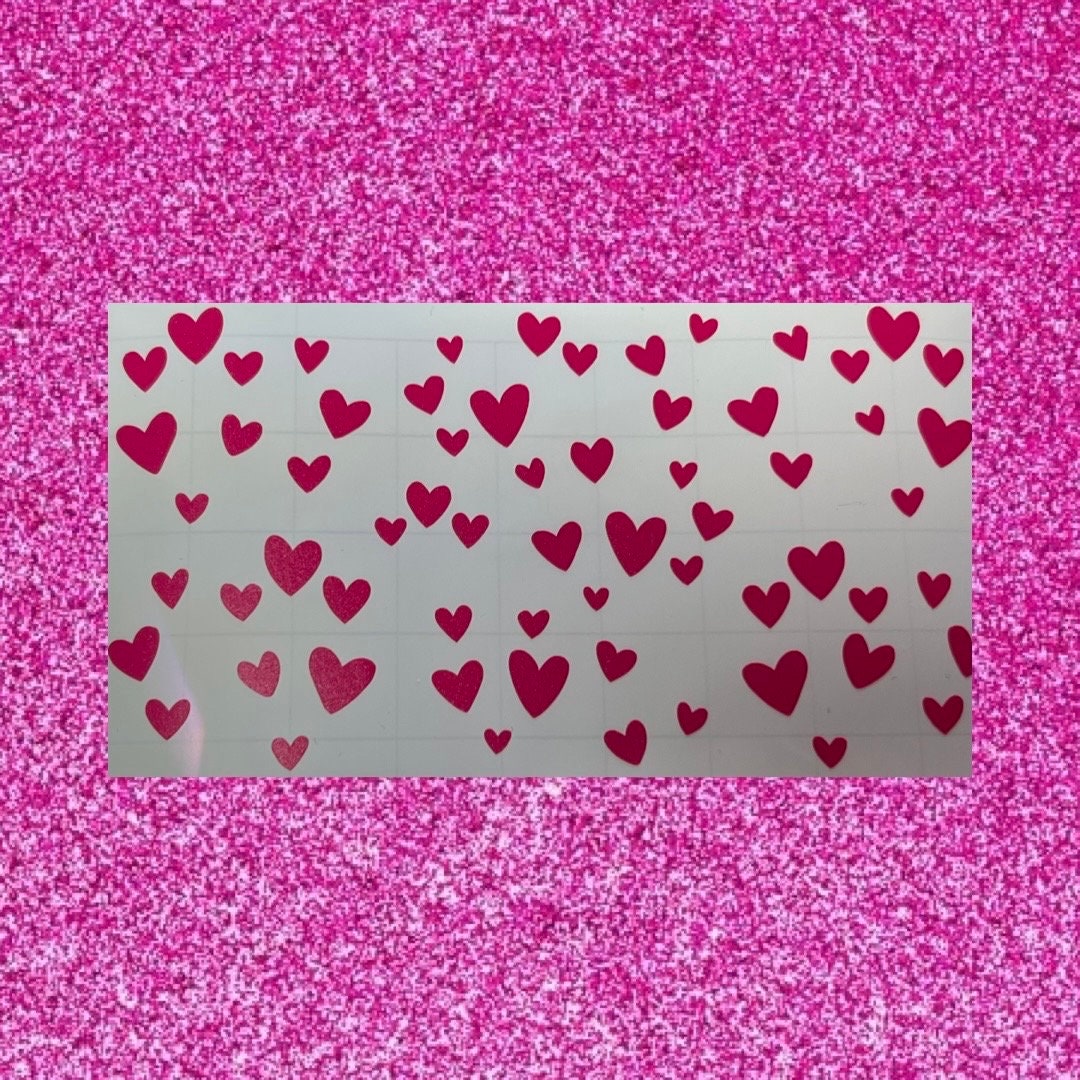 Valentines Scattered Hearts Nail Art Stickers Decals - Etsy