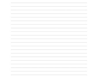 Notes Page Printable, Printable Page for Notes, Lined Note Paper, Lined ...