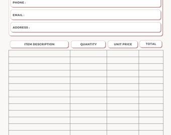 Order Form Template, Order Form For Small Business, Purchase Order Form, Editable Order Form Template,Order Form Printable, Craft Order form