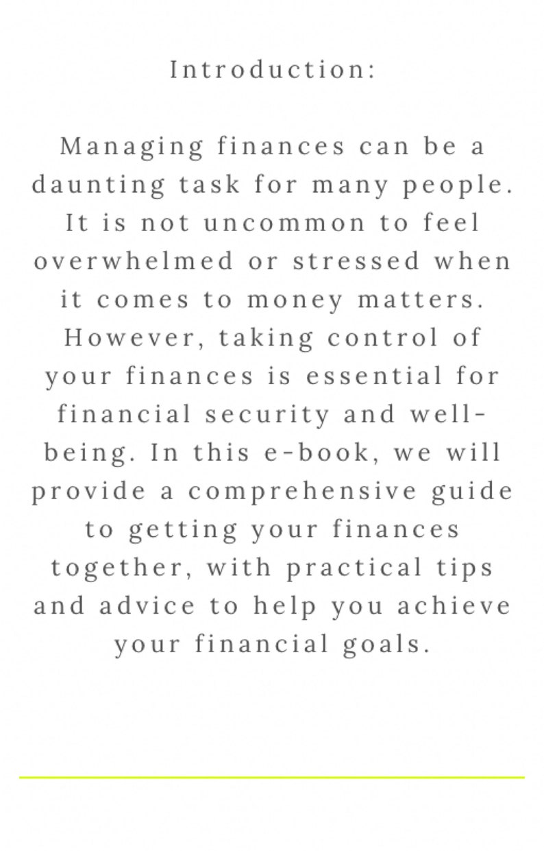 Finances Together Ebook, Digital Download, Guide, Motivation, Resell ...