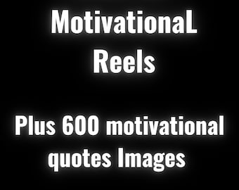 100 Motivation Video Content for Tiktok,Reels, Viral Motivation video for tik tok, Facebook, Instagram, Canva Editable Reels Template, logo