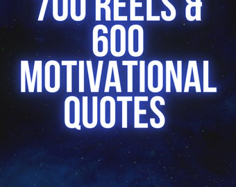 700 Motivation Video Content for Tiktok,Reels, Viral Motivation video for tik tok, Facebook, Instagram, Canva Editable Reels Template, logo