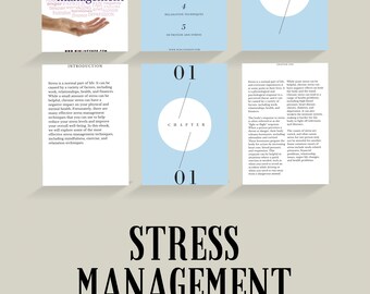 Stress Management Techniques: A Comprehensive Guide to Reducing Stress and Improving Your Well-being, ebook, guide, reseller, plr, canva