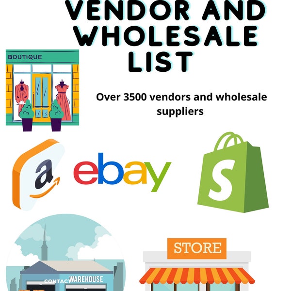 Vendor list | ultimate wholesale supplier list | Boutique Vendors List | Clothing Vendors List | ultimate vendor list | reseller | hair list