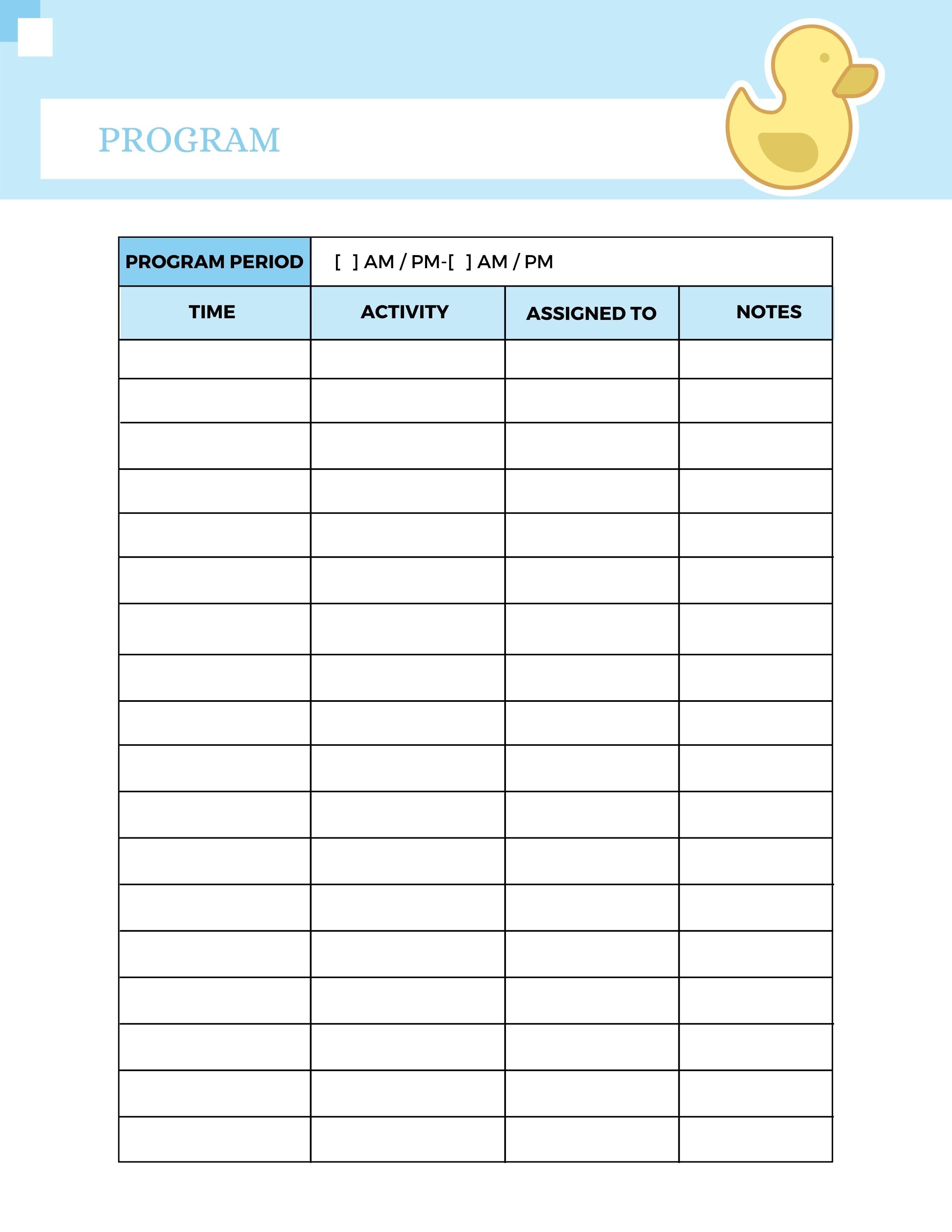 Baby Shower Planner, Printable Baby Shower PDF, Party Planner, Instant ...