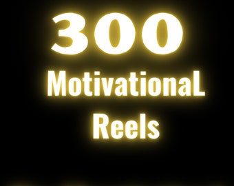 300 Motivation Video Content for Tiktok,Reels,logo,Viral Motivation video for tik tok, Facebook, Instagram, Canva Editable Reels Template