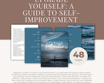 Upgrade Yourself: A Guide to Self-Improvement, ebook, plr, reseller rights, guide, how to, canva template, private licensing