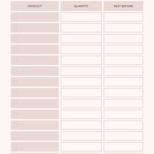 Printable Inventory Management Form, Inventory sheet, Inventory List, Product Inventory Tracker Template, Small business organizer,