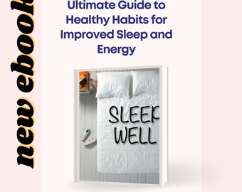 Sleep Well ebook | resell | plr | canva | rebranding | editable | resell | pdf | instant download | canva | digital download | guide
