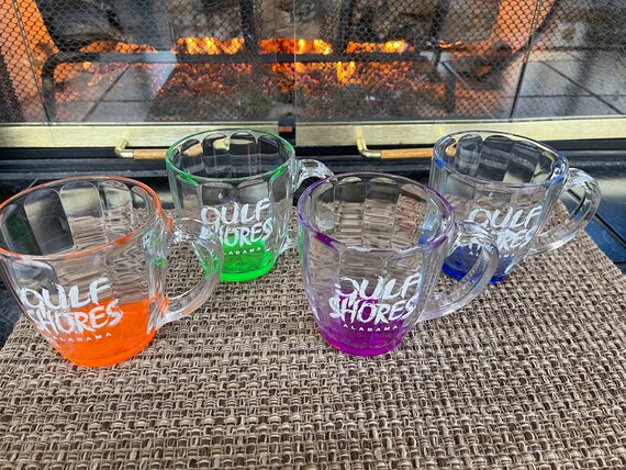 GULF SHORES Alabama NEON Acrylic Coffee Mugs Souvenir Tea - Etsy