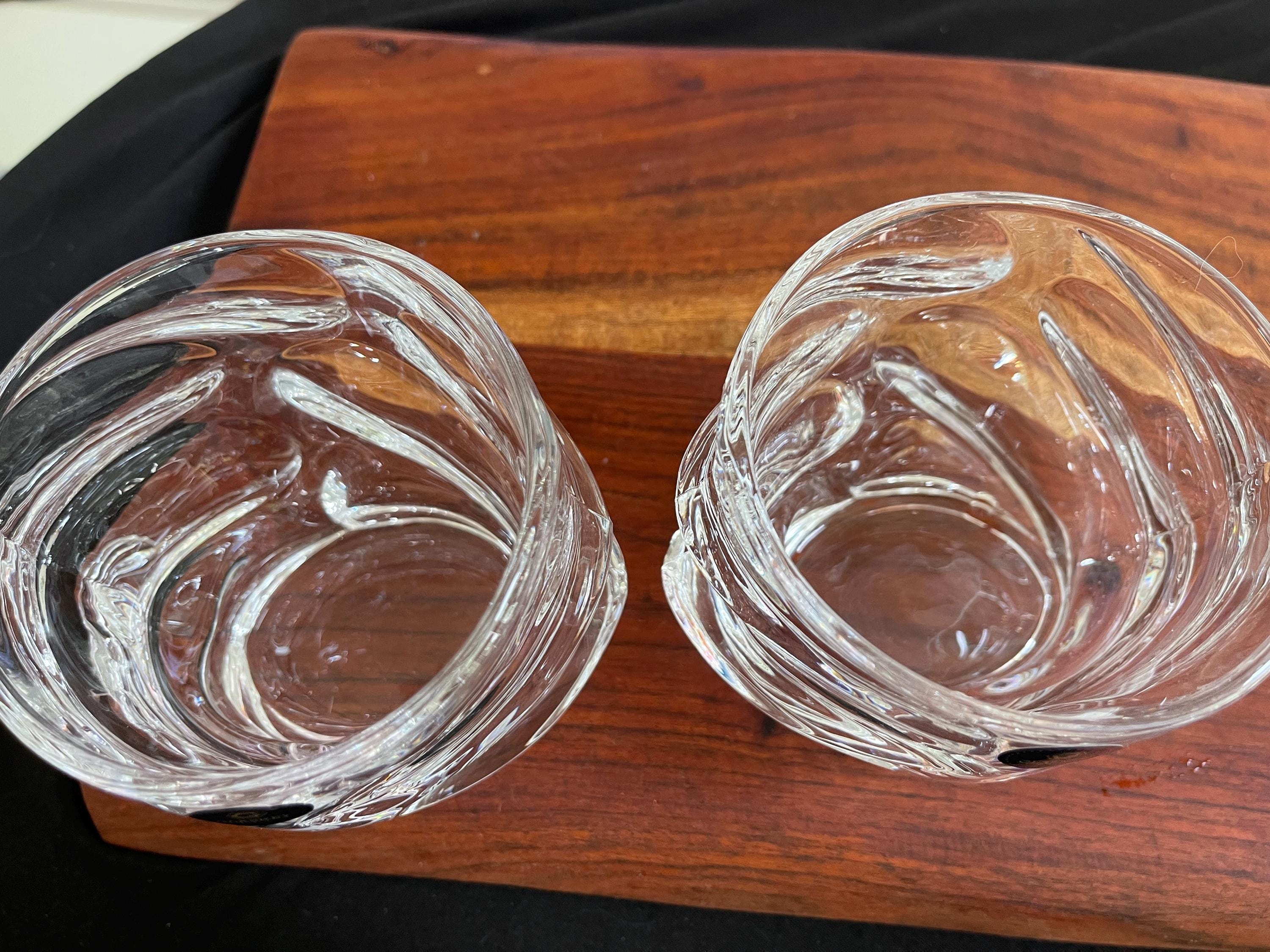 Sexy Storm Japanese Crystal Whisky Glass Set 2 Lowball Rocks