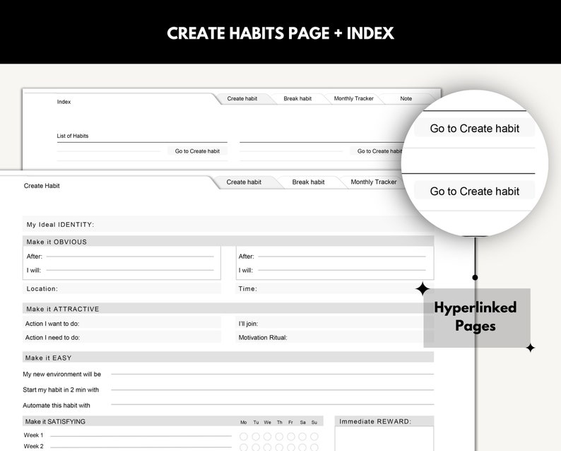 Atomic Habits Digital Planner Create Good Habit Notability Etsy