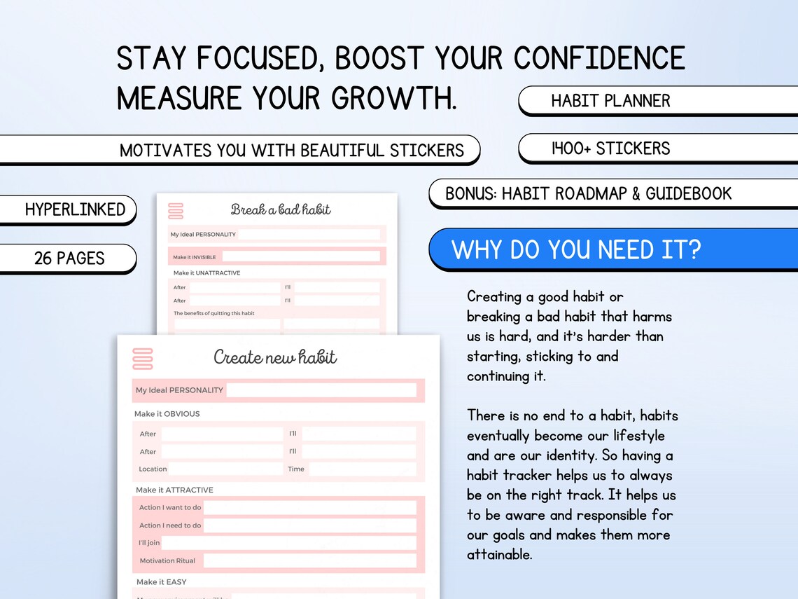 Habit Formation Worksheet.pdf ATOMIC HABITS WORKBOOK, Habit Formation Worksheets. Pink Habit Planner ...