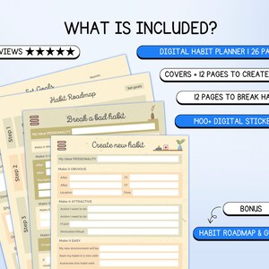 Atomic Habit Planner worksheet-Creating and breaking habits