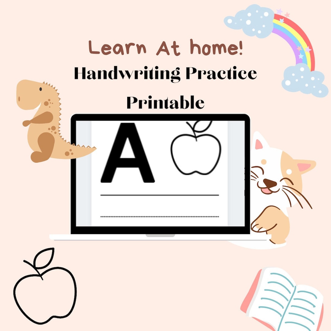 Handwriting Practice Printable - Etsy