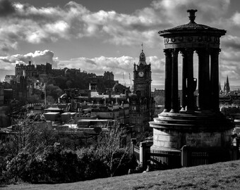 Edinburgh Skyline, Black & White