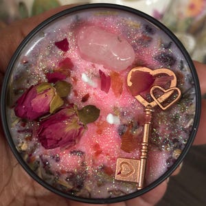 A Key to My Heart Candle | Attraction Candle | Love Spell Candle | Love Me | Self Love Candle | Friendship | Romance | Divine Feminine