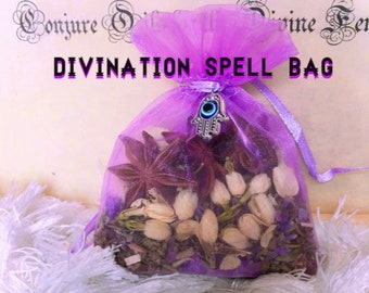 Divination Spell Bag | Dream Spell | Witchy Tools | Third Eye Bag | Intuition Spell | Evil Eye Charm Bag | Psychic Tea Bag | Spirit Eye