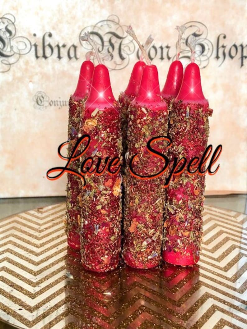 2 Love Spell Candles Red Love Drawing Candle Attraction Spell Love Come To Me Reconciliation Candle Come Back To Me Desire me image 3