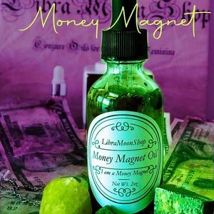 Money Magnet Conjure Oil | Attract Money | Get the Bag | Money Spell | Gamblers Luck | Abundance Oil | Prosperity Oil | Money Flows To Me