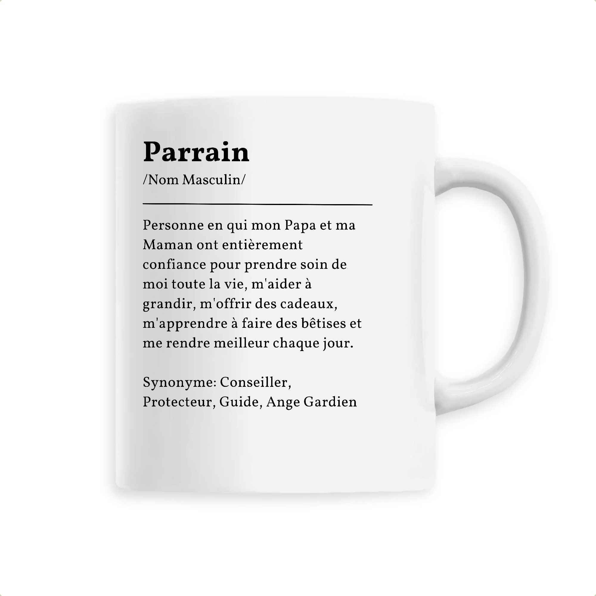 Mug - Parrain Définition Cadeau Parrain