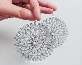 Padrão de Crochê para Brincos Mandala