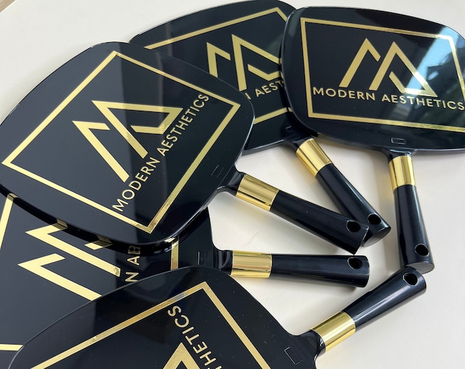 Rose Gold Handheld Mirror Etsy