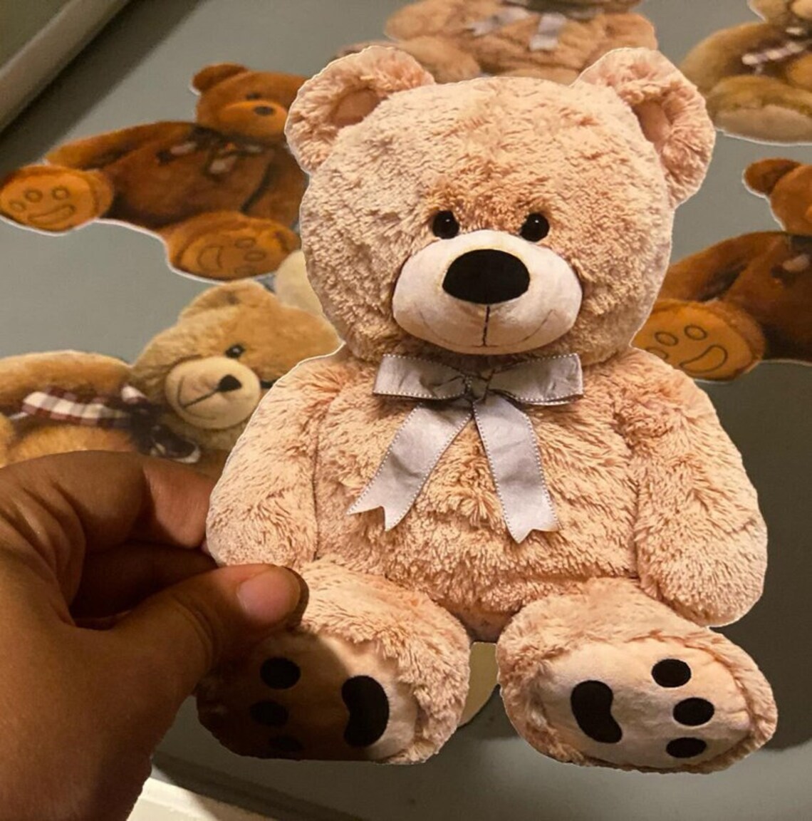 Realistic Teddy Bear Cutouts for Baby Shower or Birthday Centerpieces Realistic Teddy Bear Cutouts for Baby Shower or Birthday Centerpieces