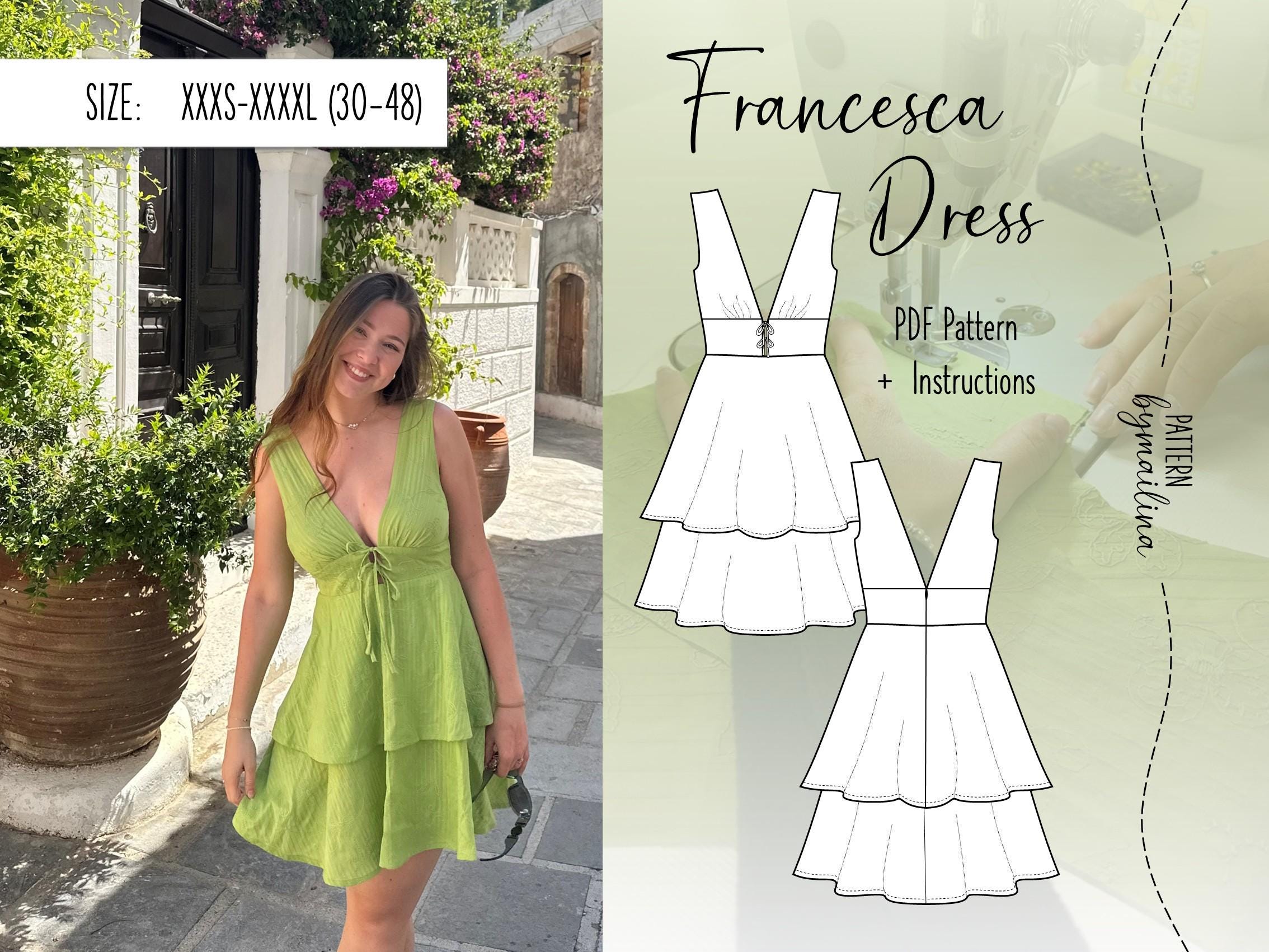 Ribbon Dress Pattern - Etsy