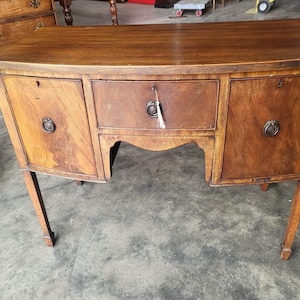Antique Georgian mahogany small sideboard cupboard serving table