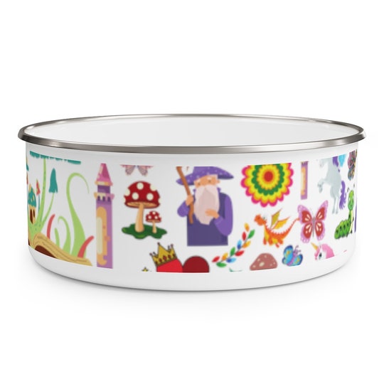 Disover STORYBOOK MYTHICAL MAGICAL Princess Enamel Bowl