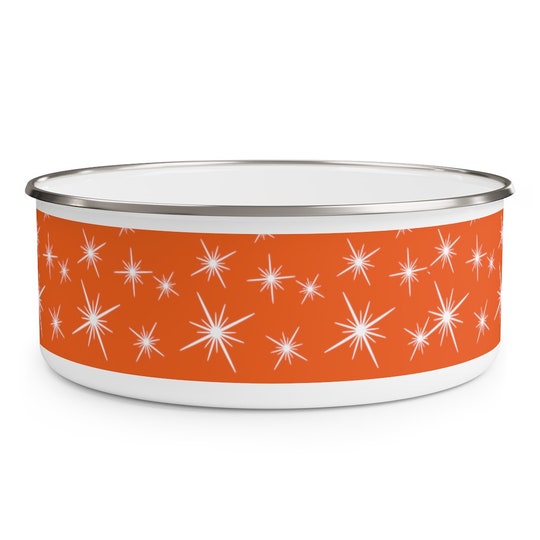 Disover GOLDEN ORANGE PYREX Inspired Enamel Bowl