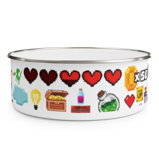 Disover Zelda retro gamer Inspired Enamel Bowl