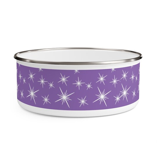 RETRO PURPLE PYREX Inspired Enamel Bowl