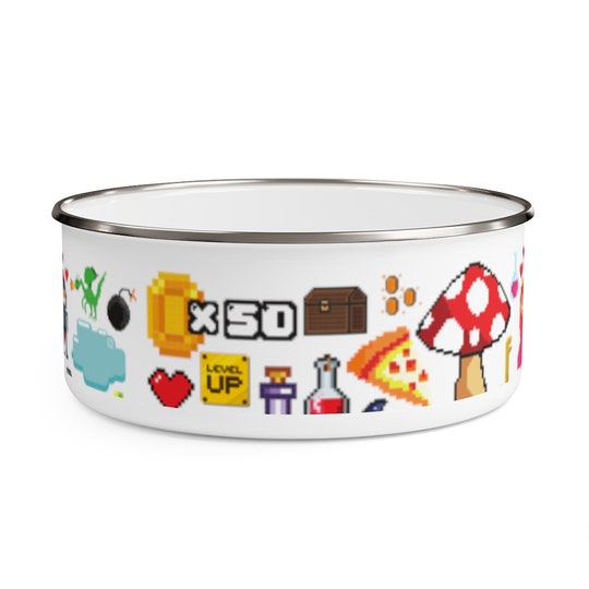 Disover Zelda retro gamer Inspired Enamel Bowl