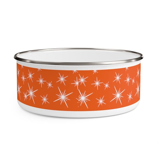 Disover GOLDEN ORANGE PYREX Inspired Enamel Bowl