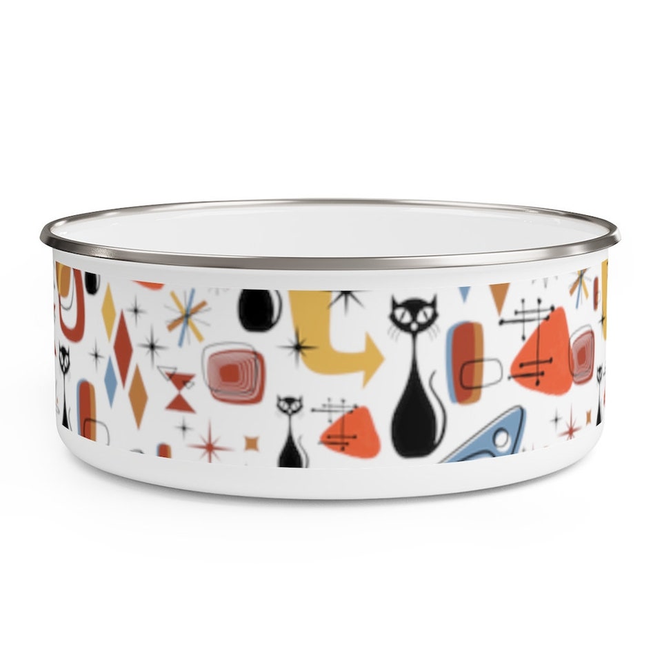 Discover MCM Mid CENTURY MODERN Retro Vintage Enamel Bowl