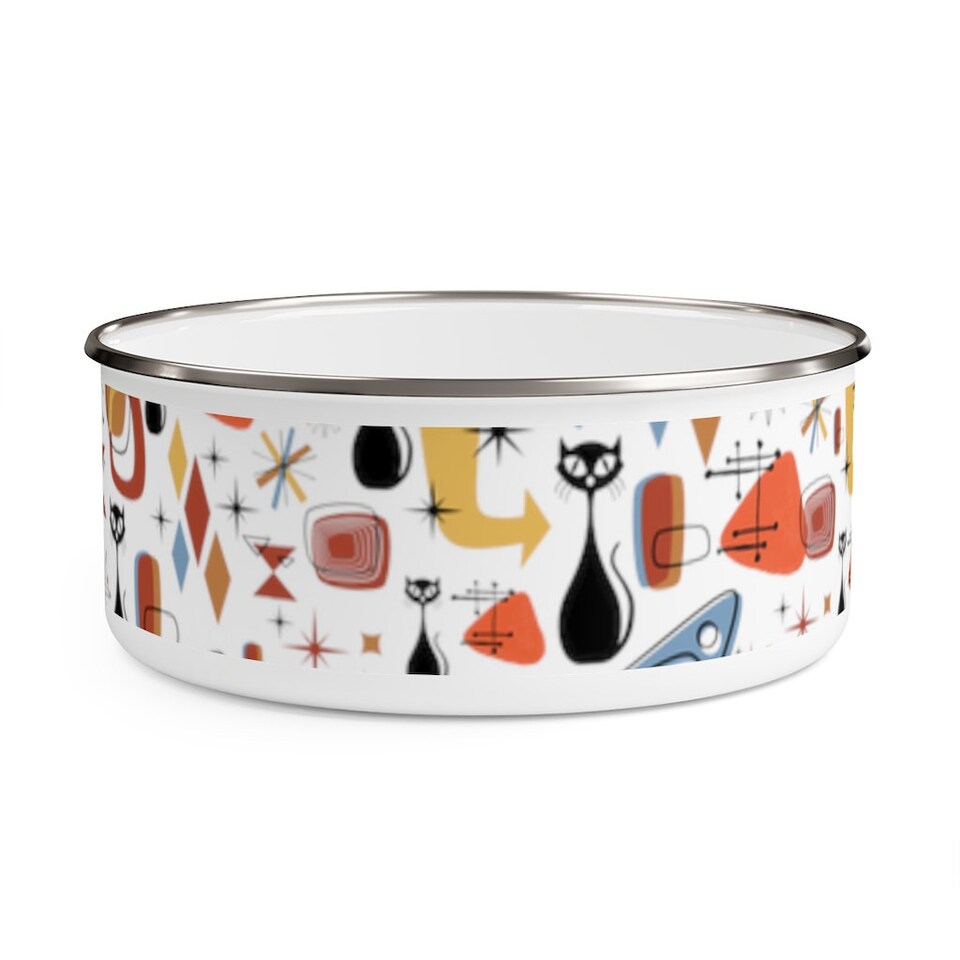 Discover MCM Mid CENTURY MODERN Retro Vintage Enamel Bowl