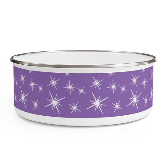 RETRO PURPLE PYREX Inspired Enamel Bowl